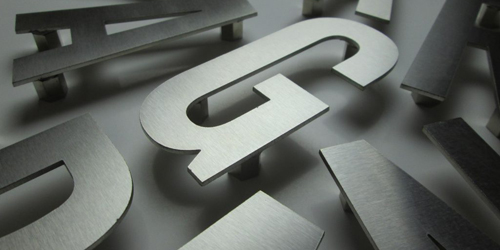RVS / messing / koper letters